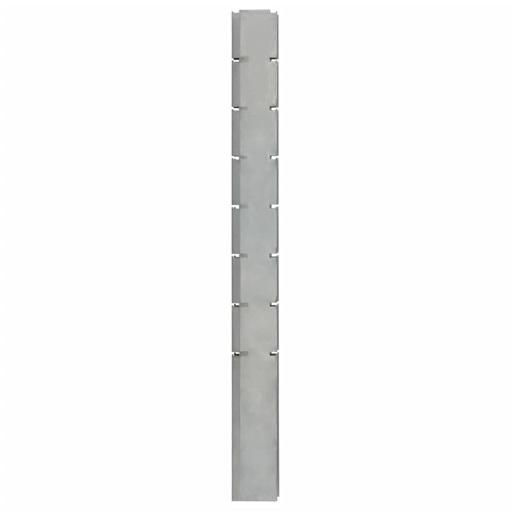vidaXL posts for gabion fence silver 200 cm galvanized steel