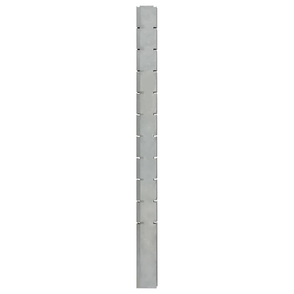 vidaXL posts for gabion fence silver 260 cm galvanized steel