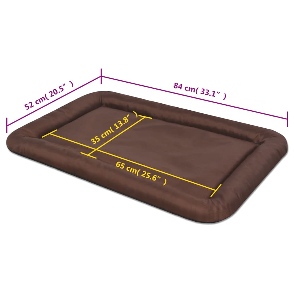 Dog bed size XL brown