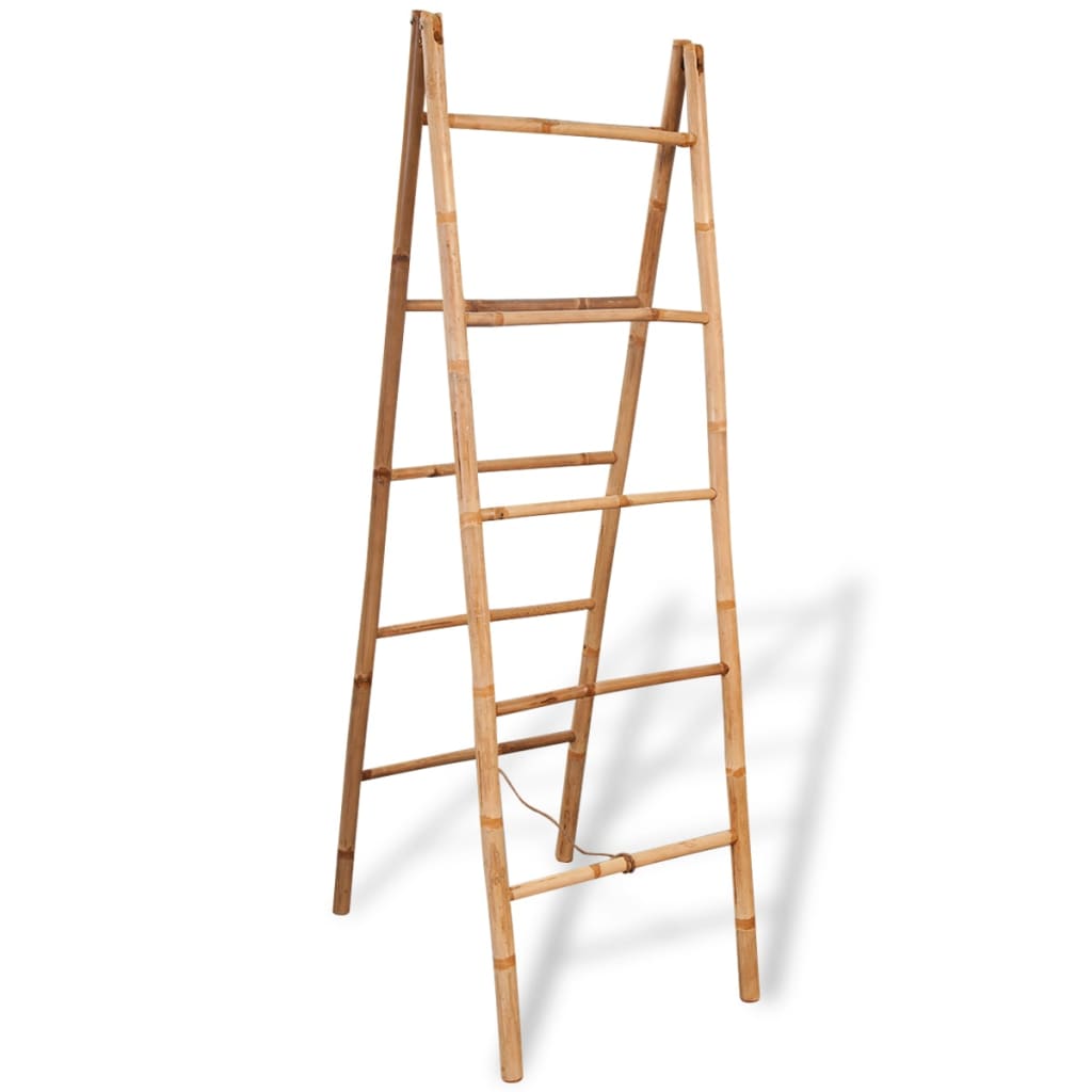 Double towel ladder with five bamboo shoots 50 x 160 cm