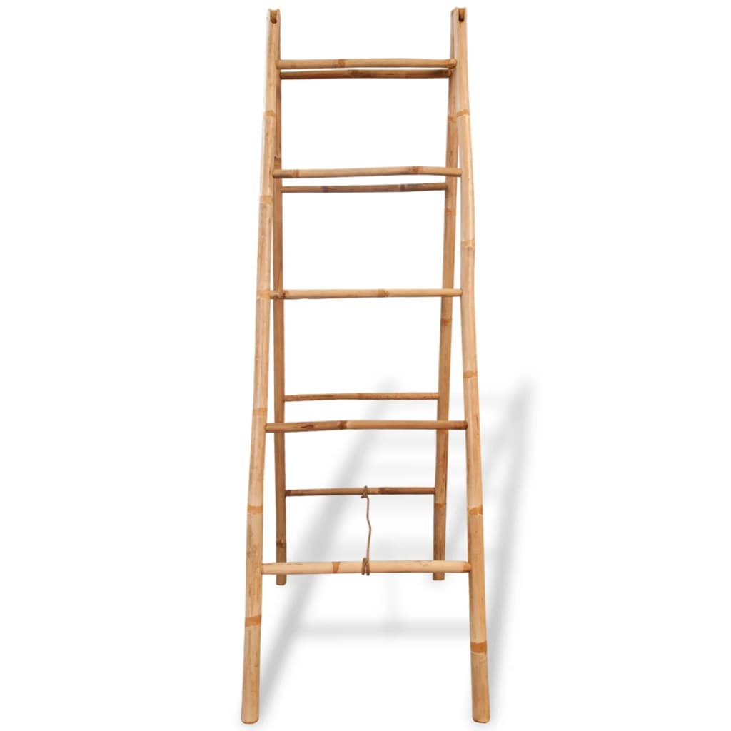 Double towel ladder with five bamboo shoots 50 x 160 cm