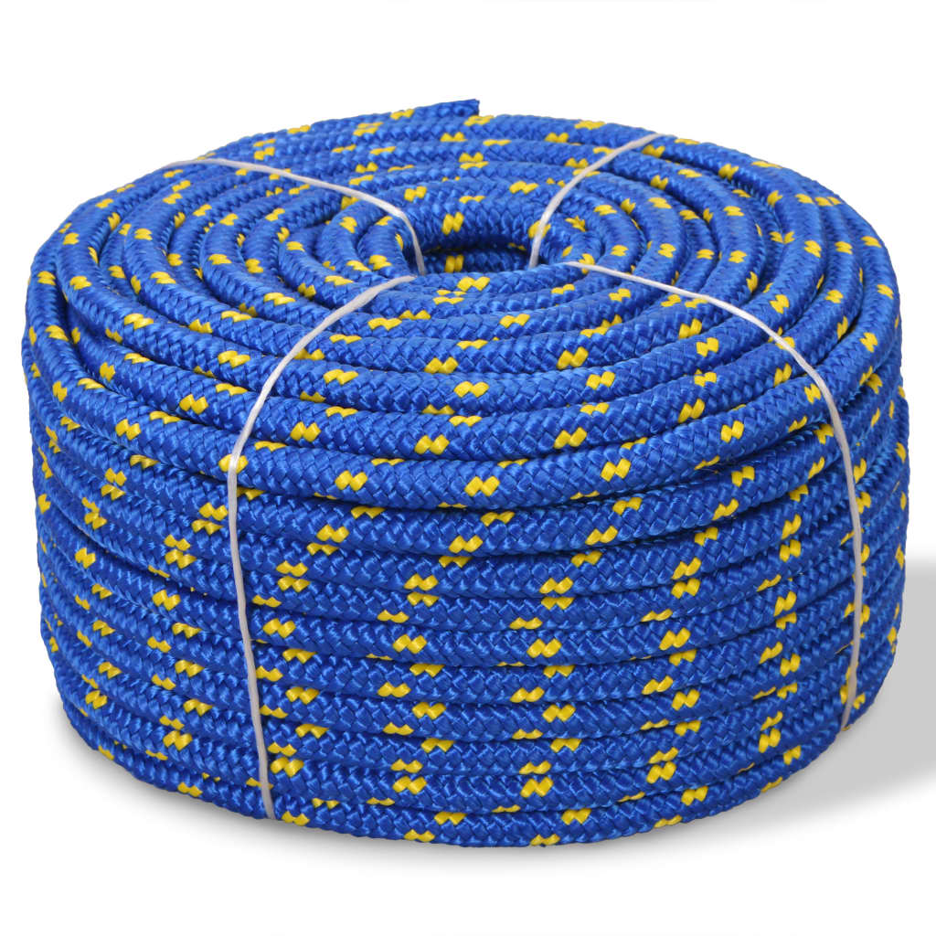 Boat rope polypropylene 10 mm 50 m blue