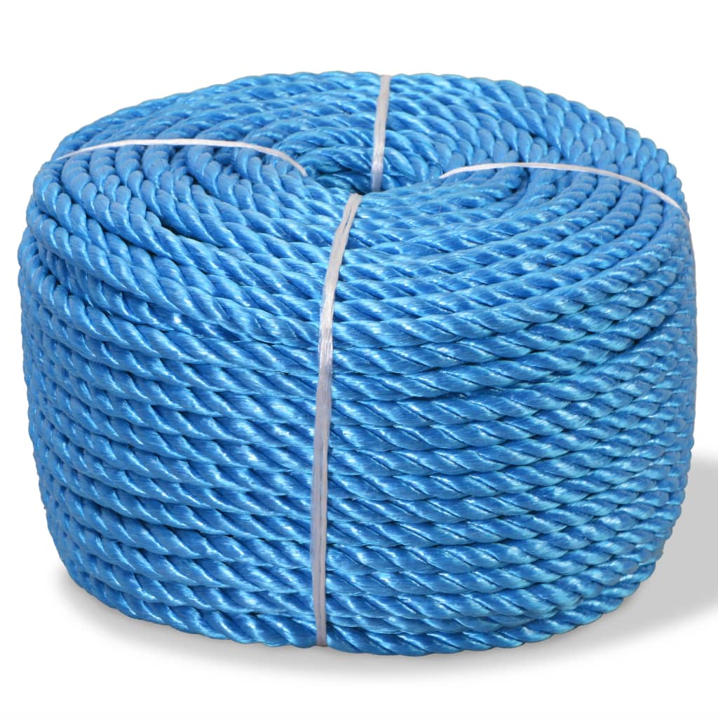 Polypropylene rope 10 mm 100 m blue