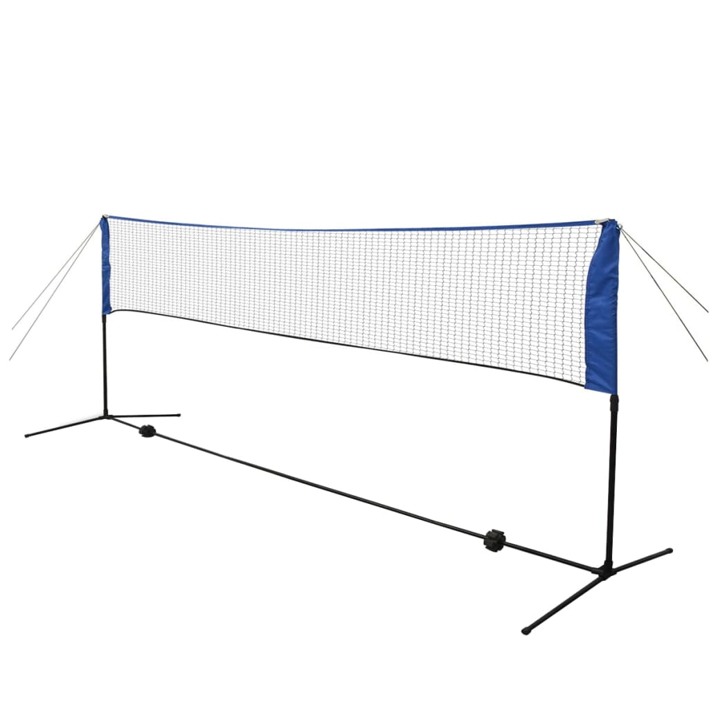 Badminton net set with shuttlecocks 300 x 155 cm