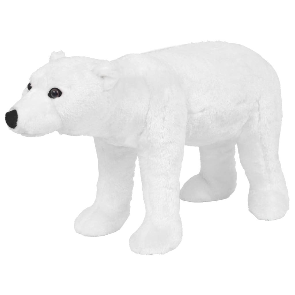 Plush toy polar bear standing plush white XXL