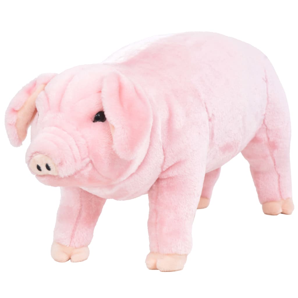 Plush toy pig standing plush pink XXL