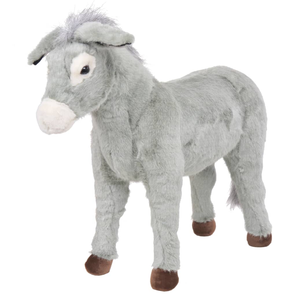 Plush toy donkey standing plush gray XXL