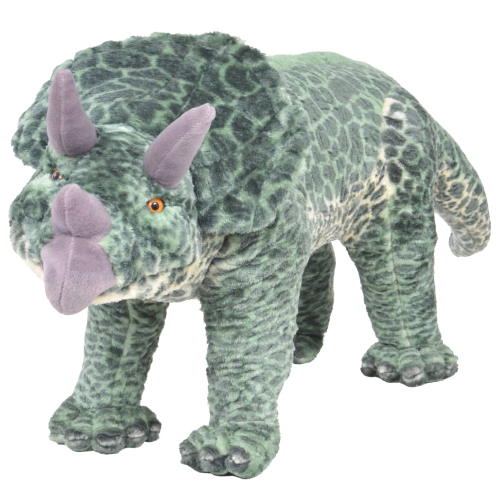 Plush toy Triceratops standing plush green XXL