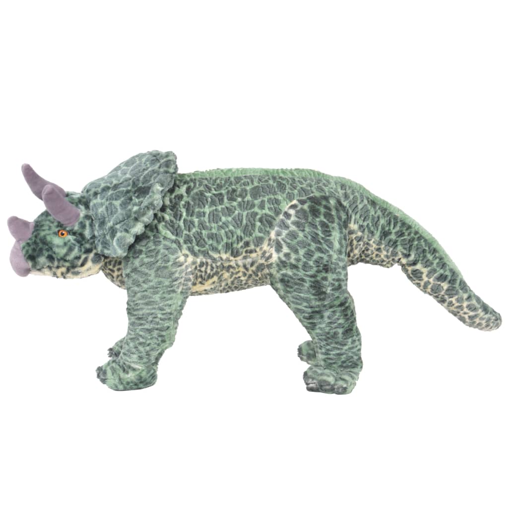 Plush toy Triceratops standing plush green XXL