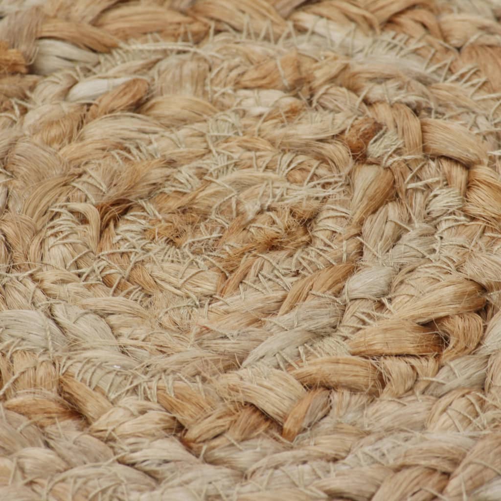 Rug braided pattern jute 150 cm round
