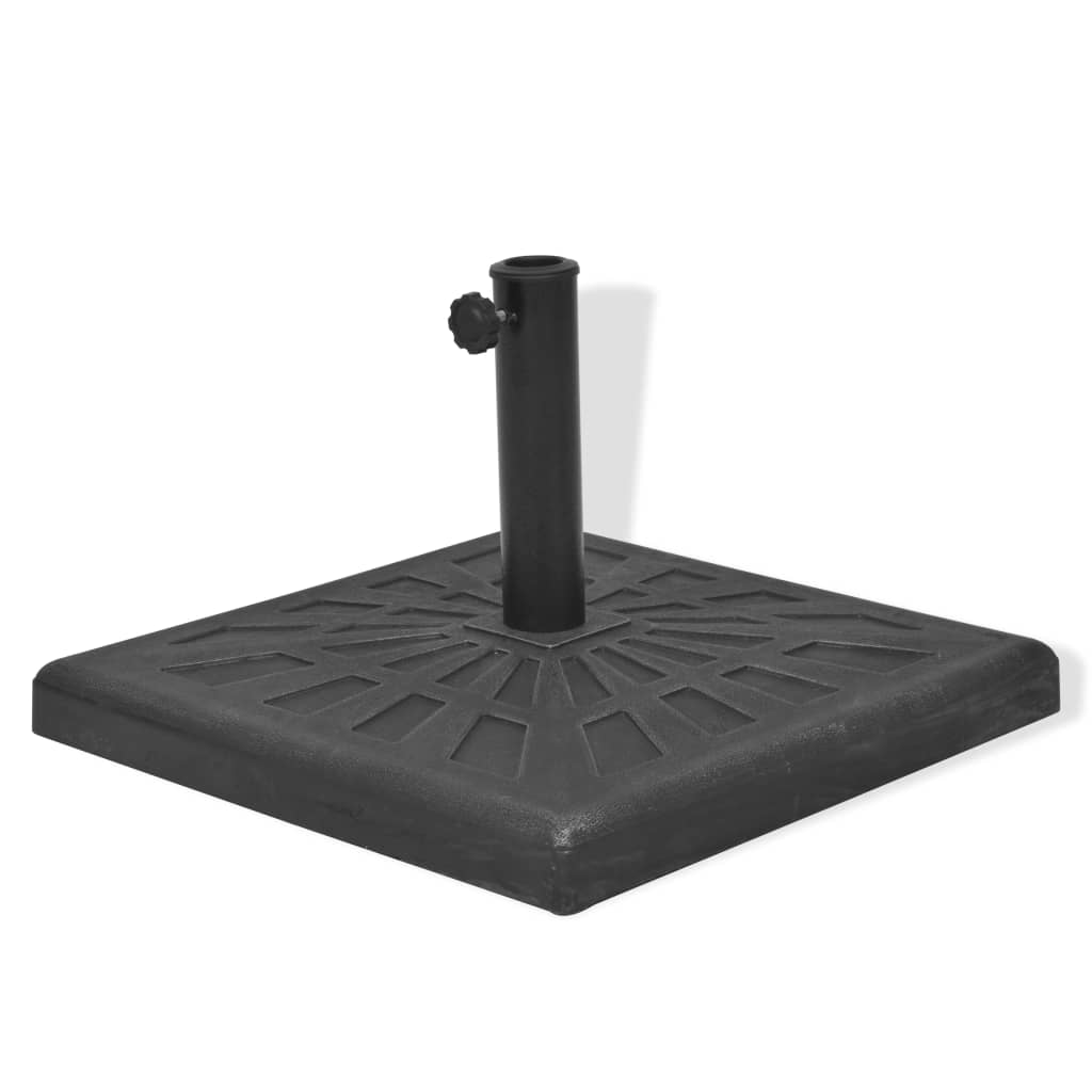 Parasol base square black 12 kg