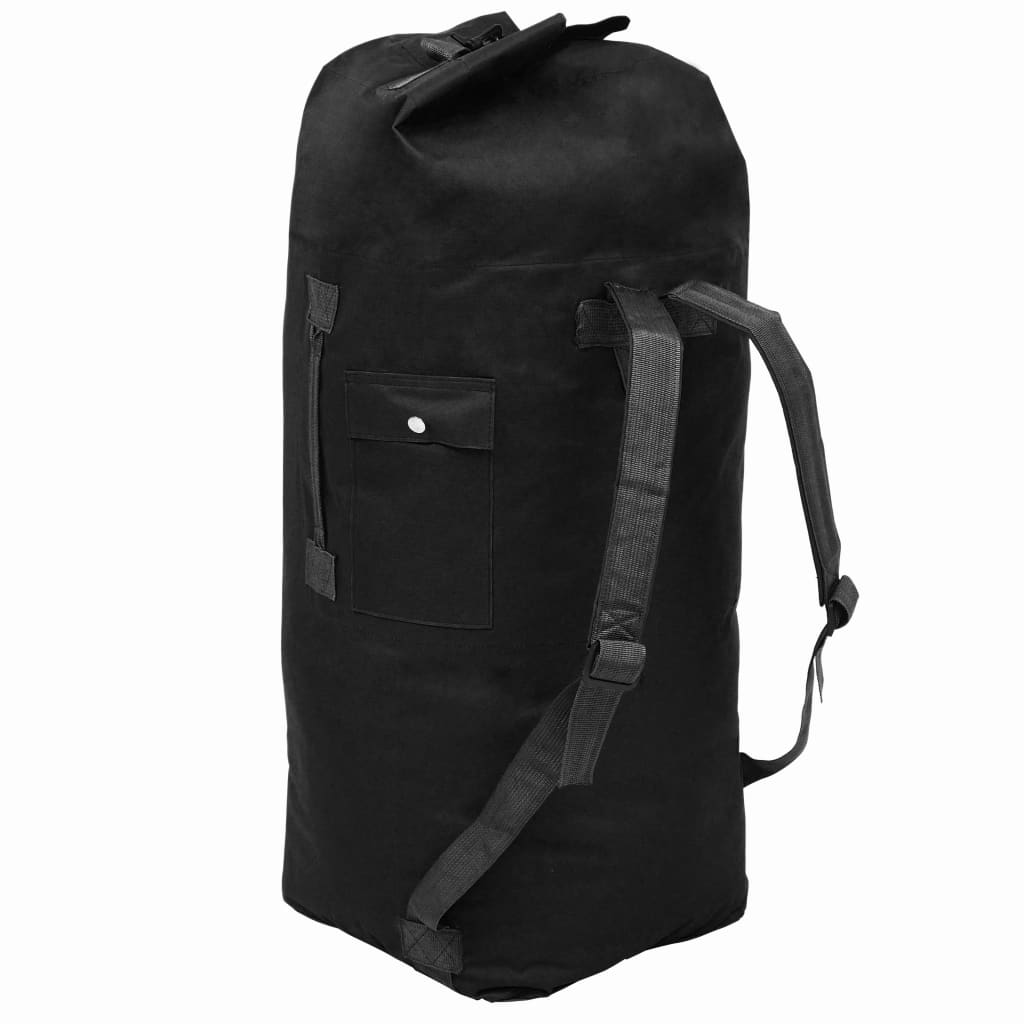 Duffel bag army style 85 L black