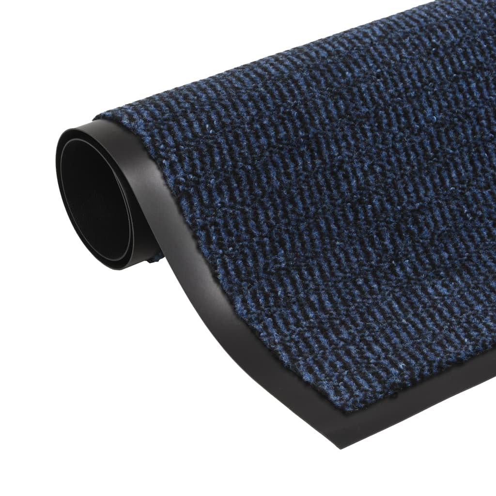 Dirt trapper mat rectangular tufted 60x90 cm blue