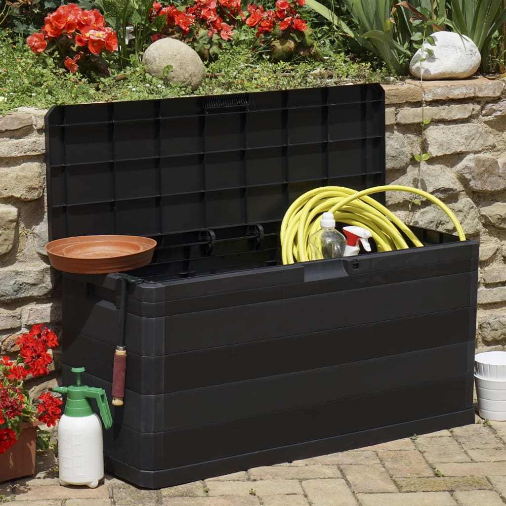 Garden box black 117×45×56 cm
