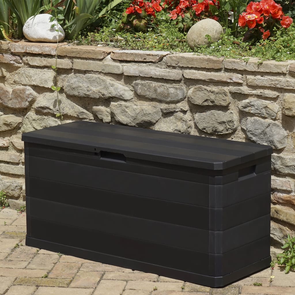 Garden box black 117×45×56 cm