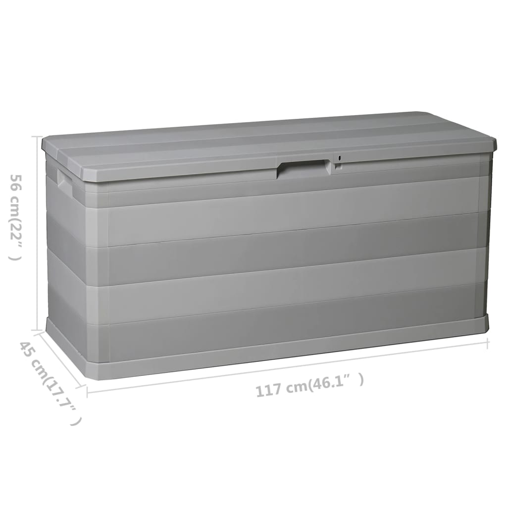 Garden box gray 117×45×56 cm