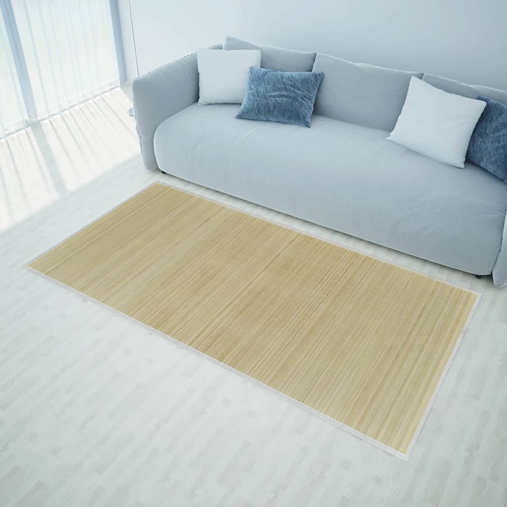 Bamboo carpet 100 x 160 cm natural