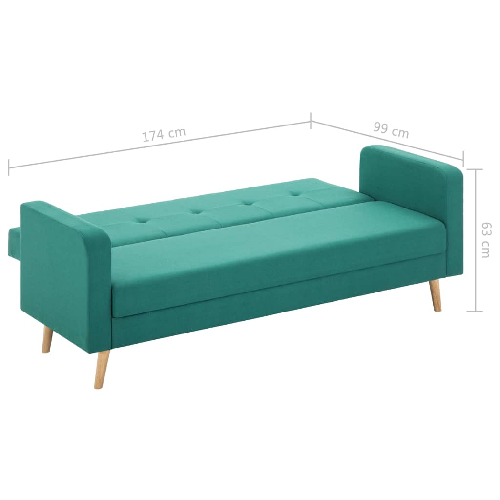 Sofa Stoff Grün