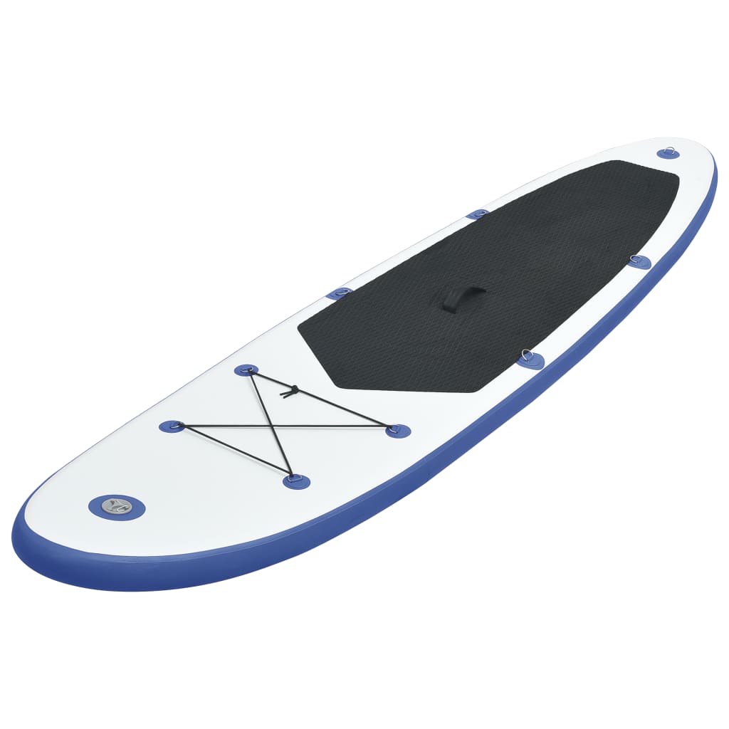 Stand Up Paddle Board Set Inflatable Blue and White