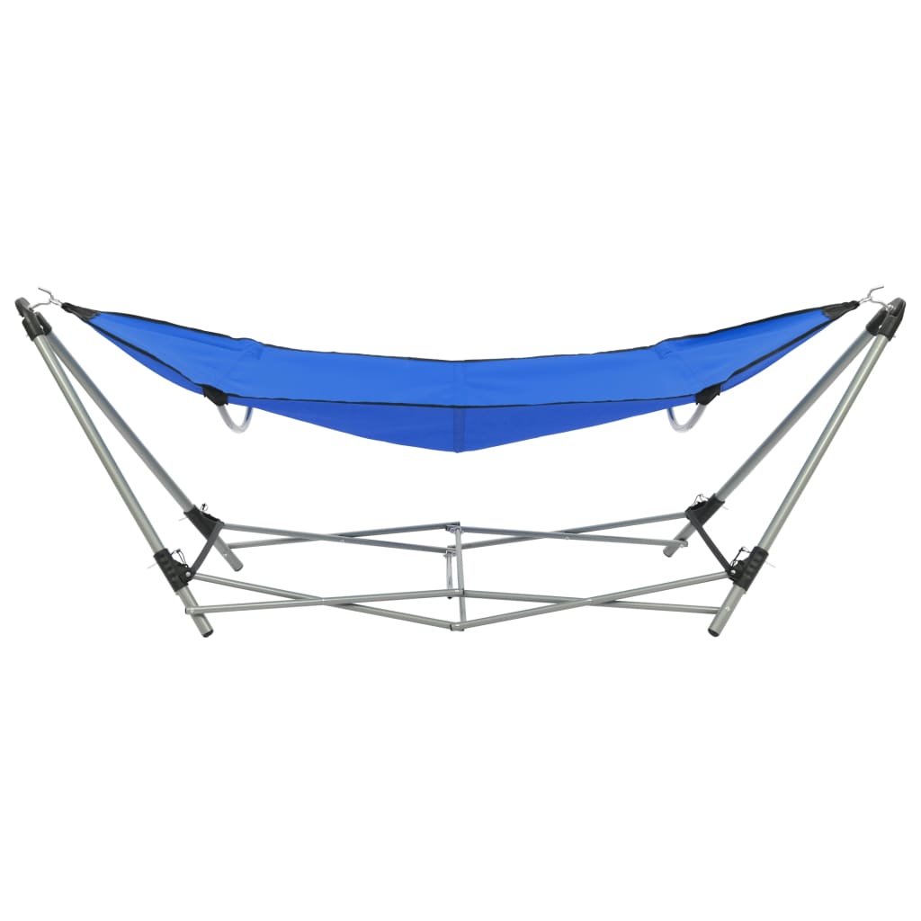 Hammock with foldable stand blue