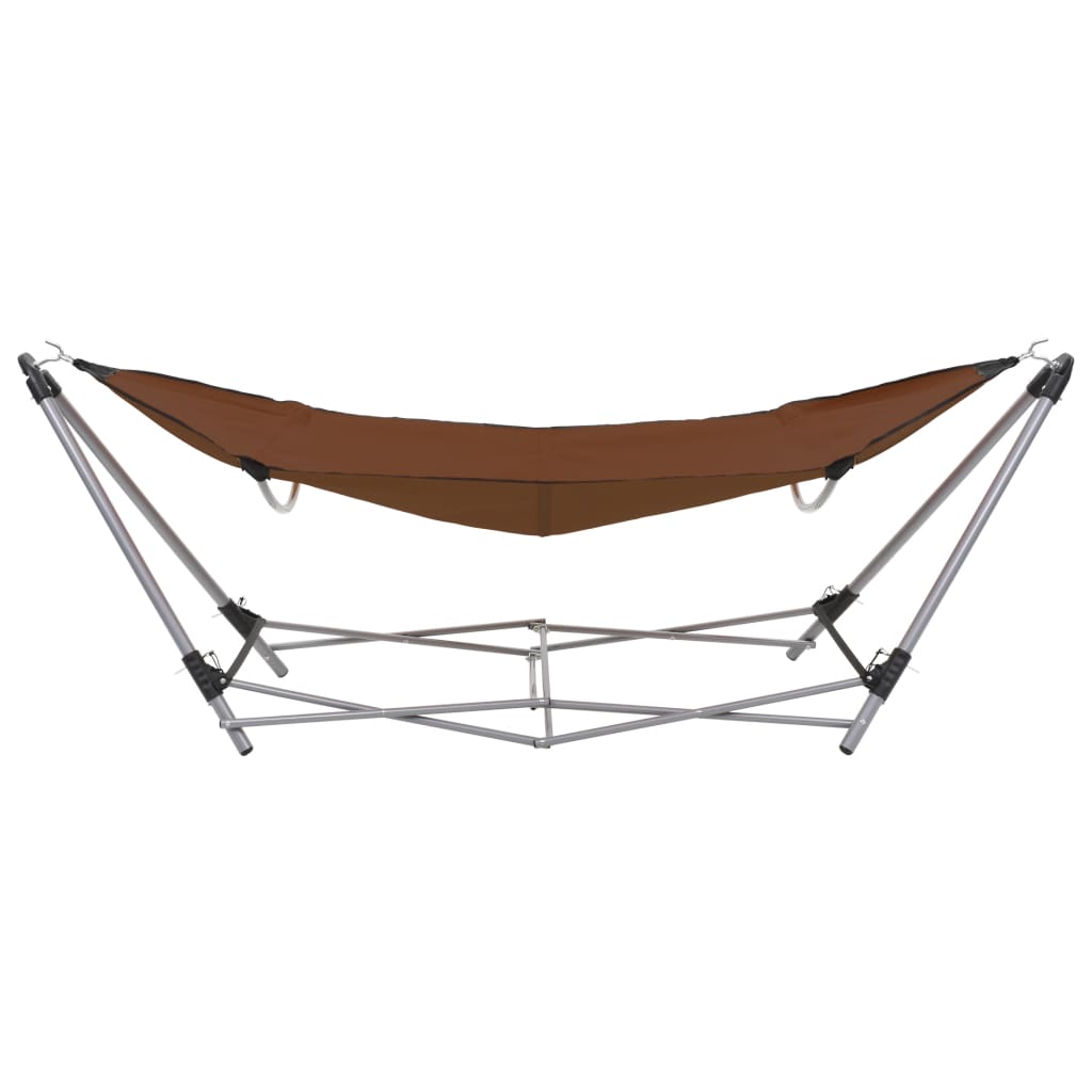 Hammock with foldable stand brown
