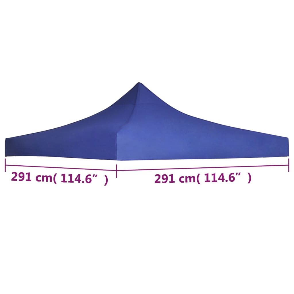 Party tent roof 3x3 m blue