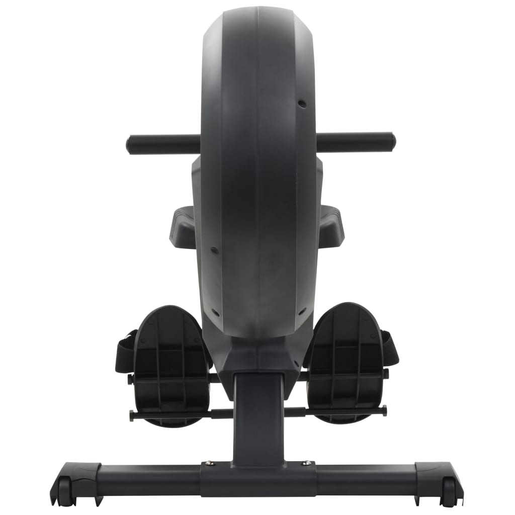 Rowing machine with air resistance