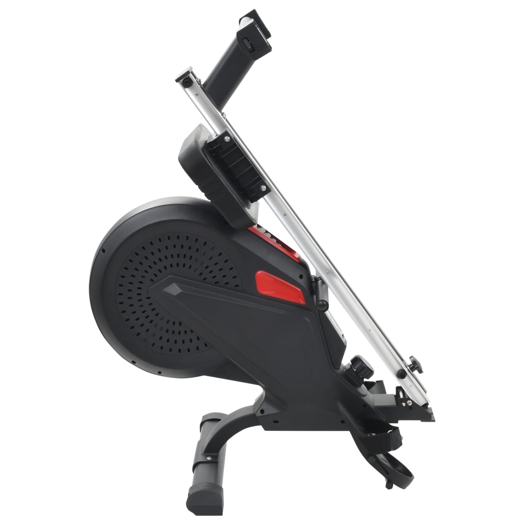 Rowing machine with air resistance