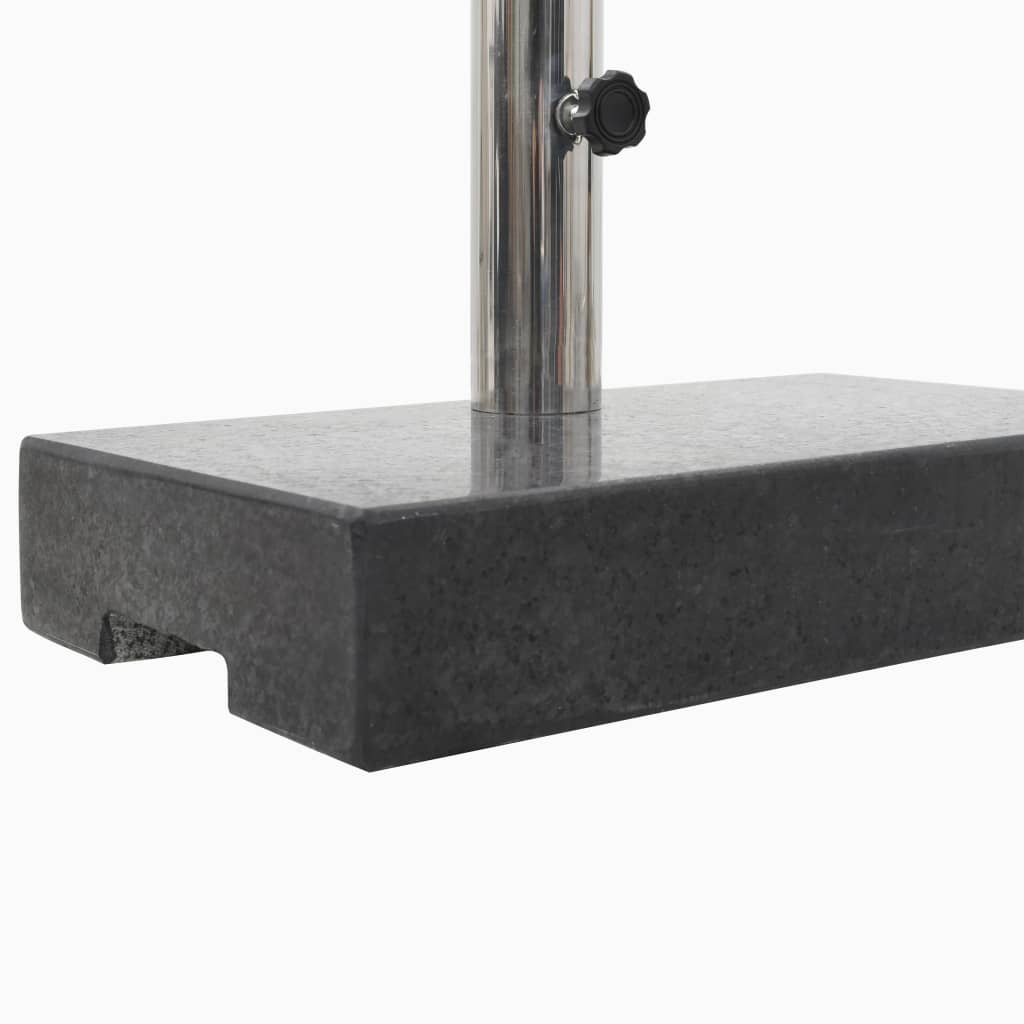 Parasol stand granite 25 kg rectangular black