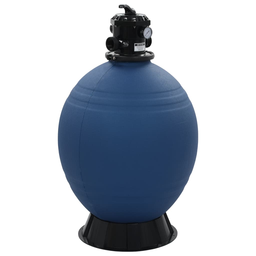 Pool sand filter with 6-way valve filter kettle blue 660 mm