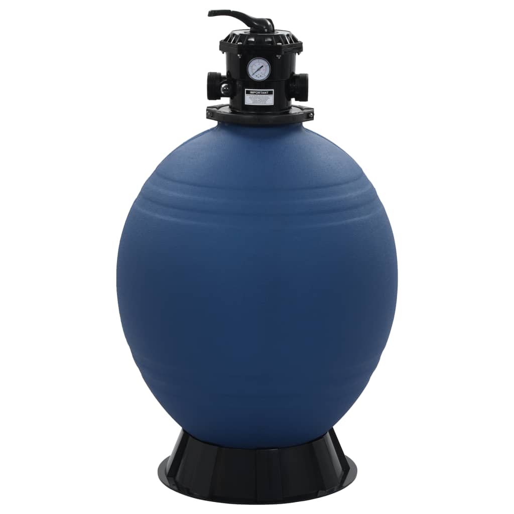 Pool sand filter with 6-way valve filter kettle blue 660 mm