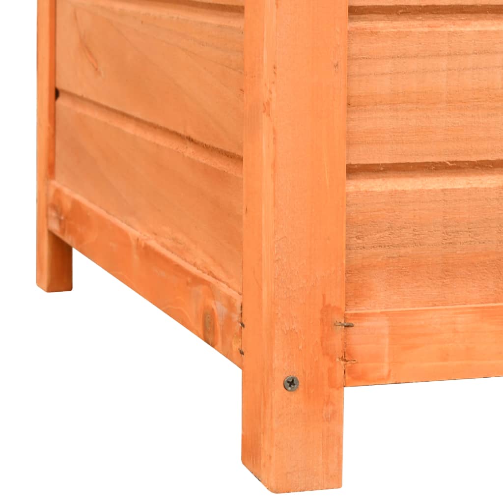 Dog kennel pine wood &amp; fir wood 120x77x86 cm