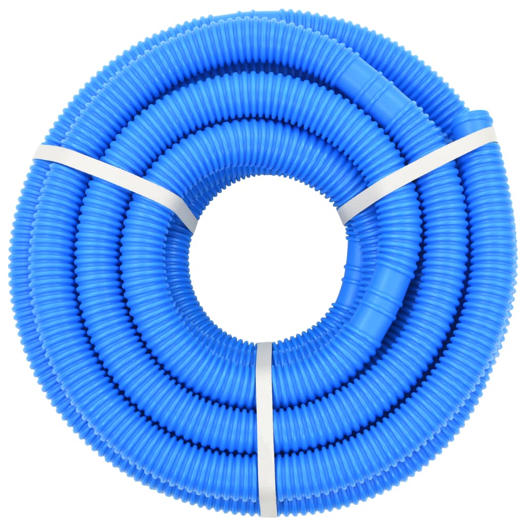Pool hose with clips blue 38 mm 12 m