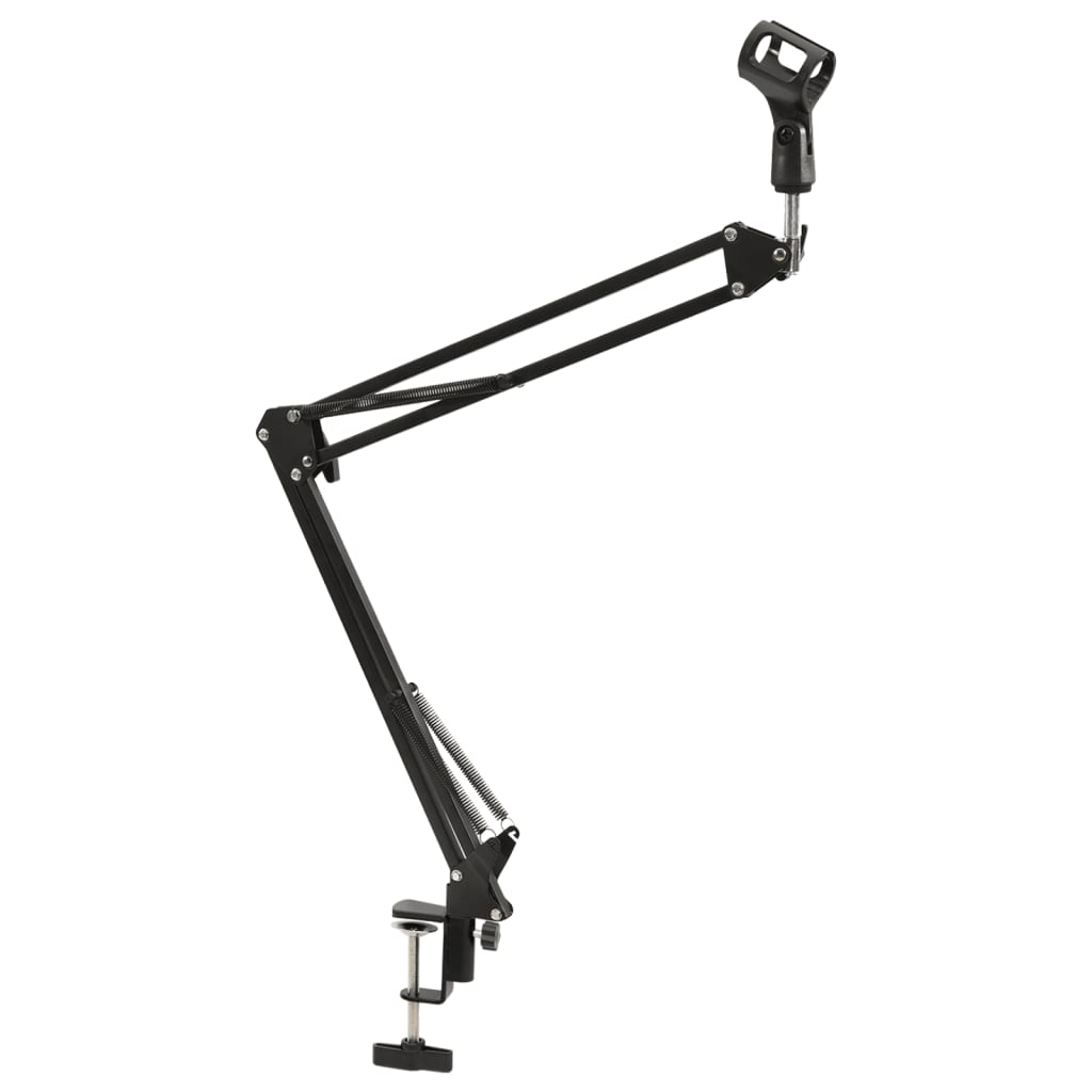 Table microphone stand black steel