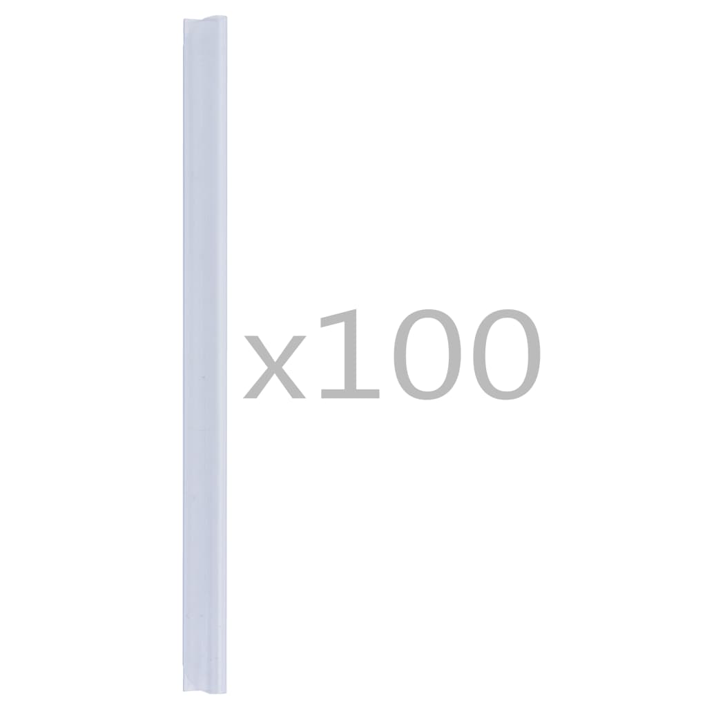 100 Stk. Clips für Sichtschutzstreifen PVC Transparent