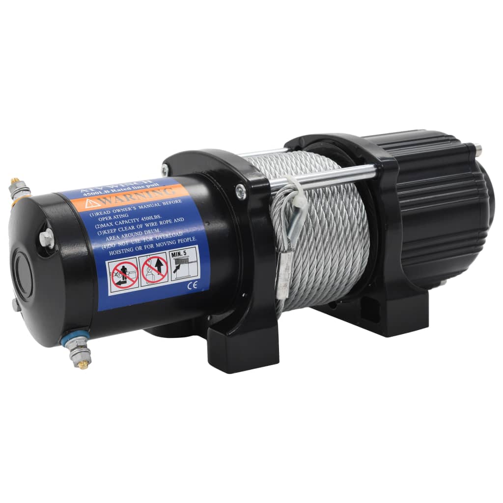 Electric winch 12V 4500 lbs 2040 kg with remote control