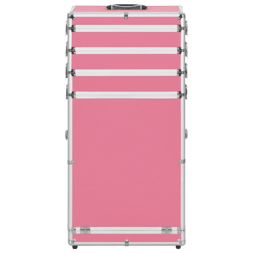 Cosmetic case aluminum pink