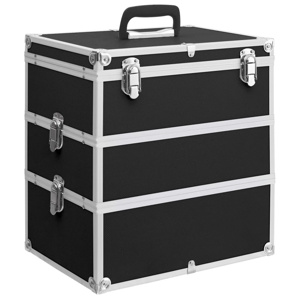 Cosmetic case 37x24x40 cm black aluminum