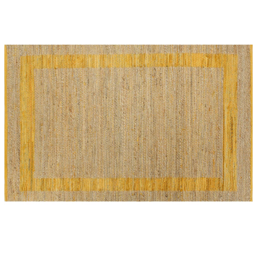 Carpet Handmade Jute Yellow 160x230 cm