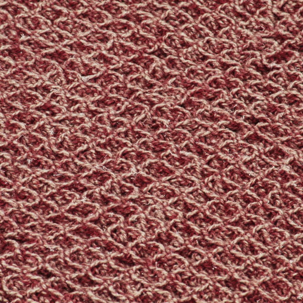 Cotton throw 125x150 cm burgundy red
