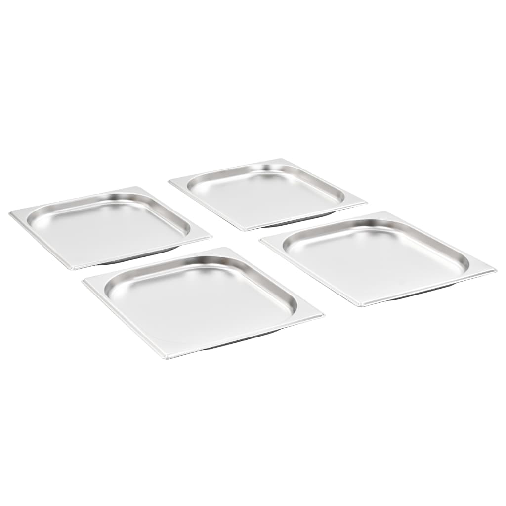 Gastronorm containers 8 pieces GN 1/2 20 mm stainless steel