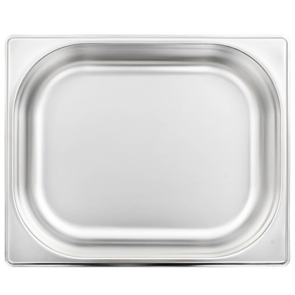 Gastronorm containers 4 pieces GN 1/2 65 mm stainless steel