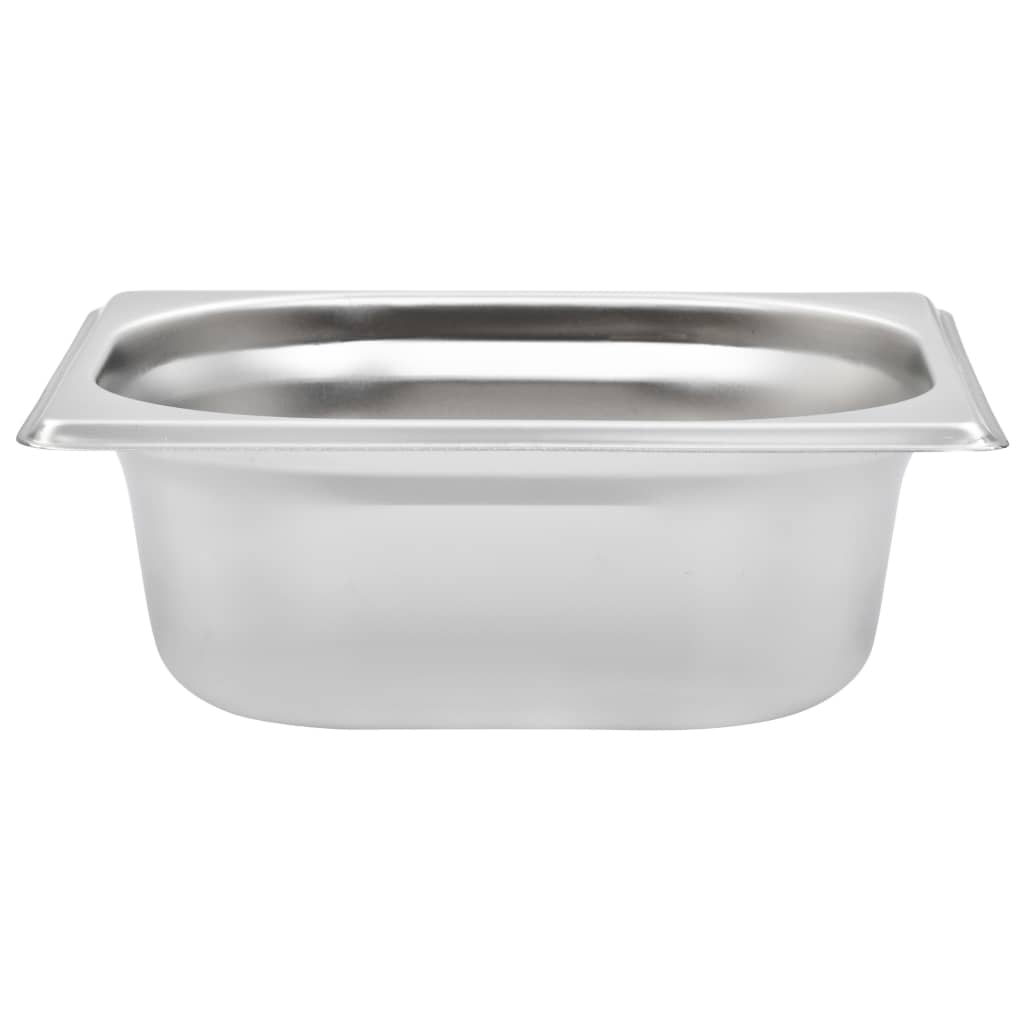Gastronorm containers 12 pieces GN 1/6 65 mm stainless steel