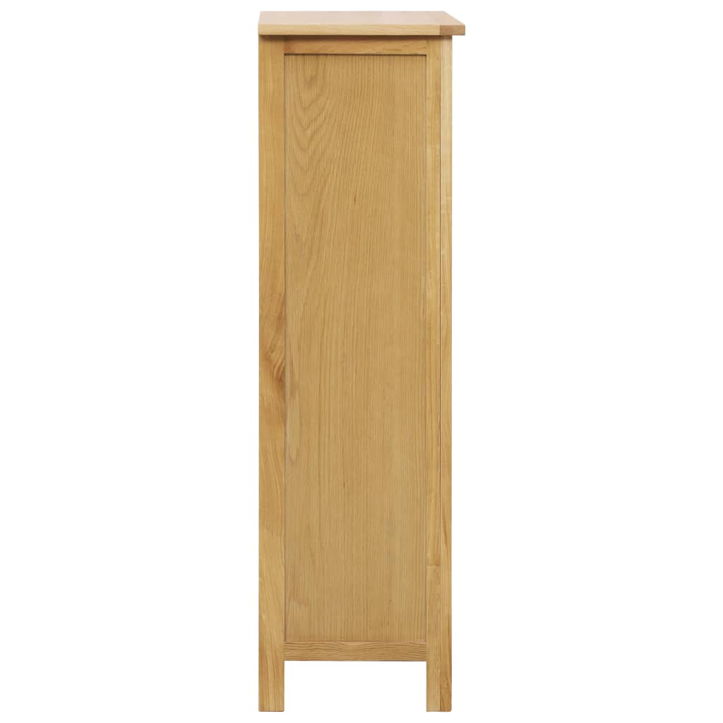 Wine cabinet 56 x 32 x 110 cm solid oak wood
