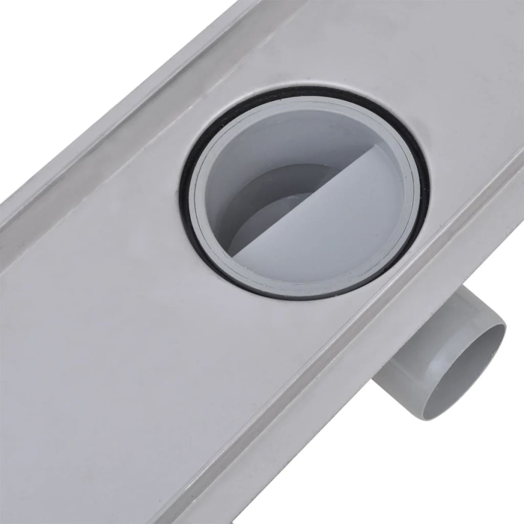 Linear shower drains 2 pcs lines 830 x 140 mm stainless steel