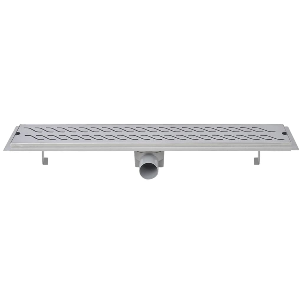 Linear shower drains 2 pcs. Waves 730 x 140 mm stainless steel