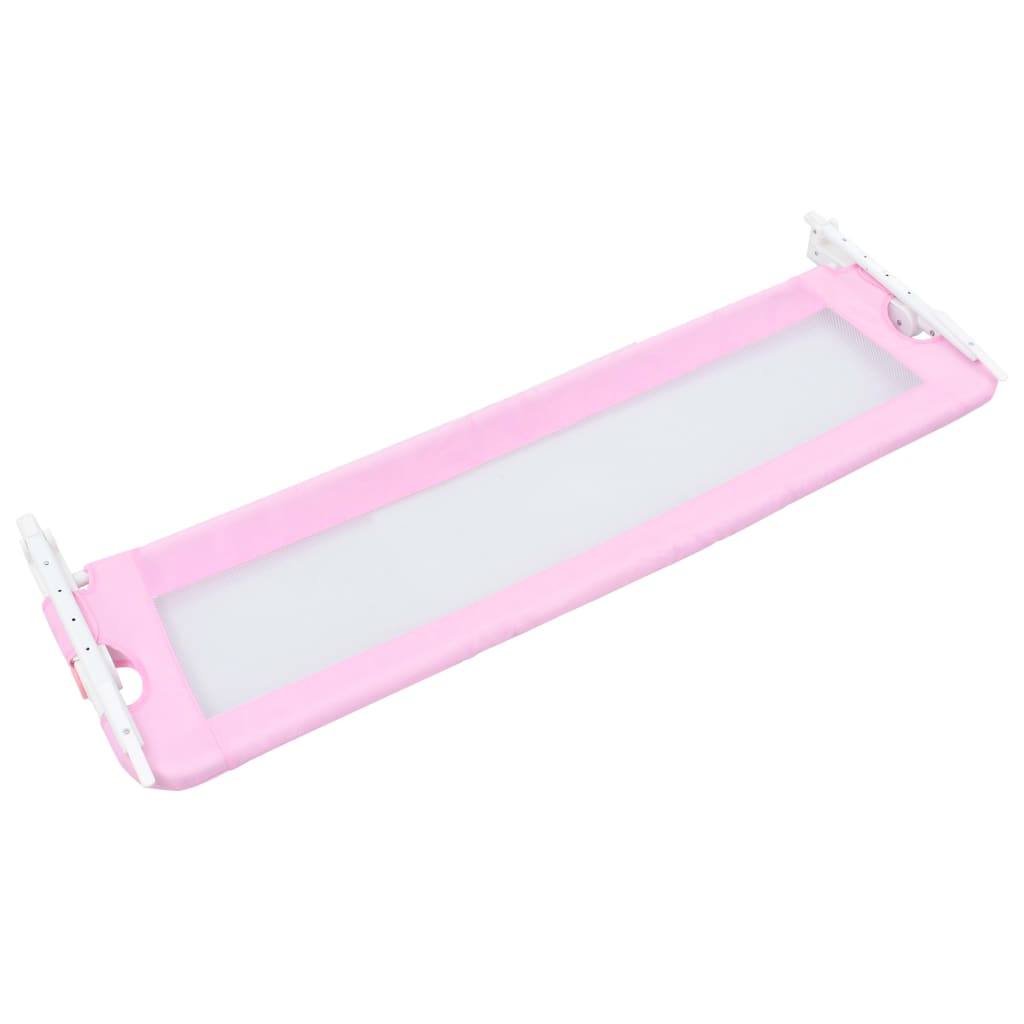 Toddler bed guard pink 120x42 cm polyester