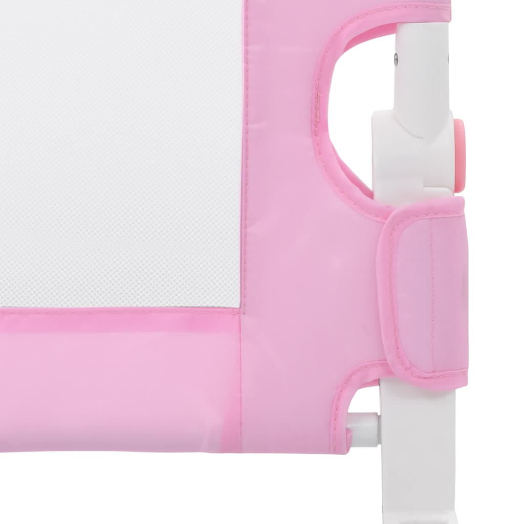 Toddler bed guard pink 120x42 cm polyester