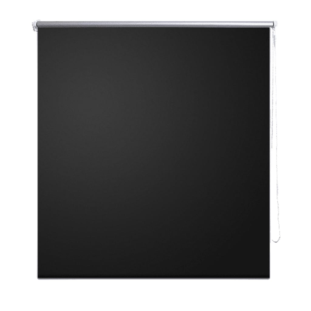 Verdunkelungsrollo 160 x 175 cm schwarz