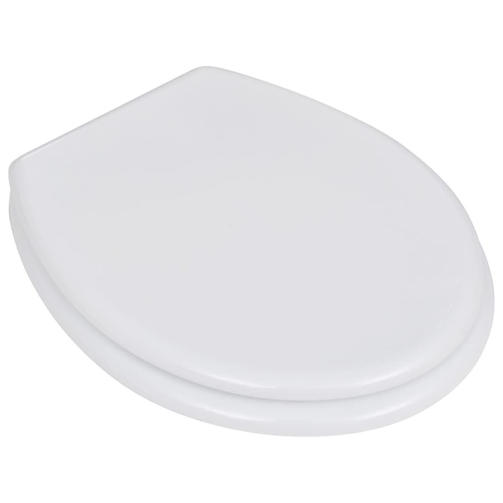 Toilet seat MDF lid simple design white